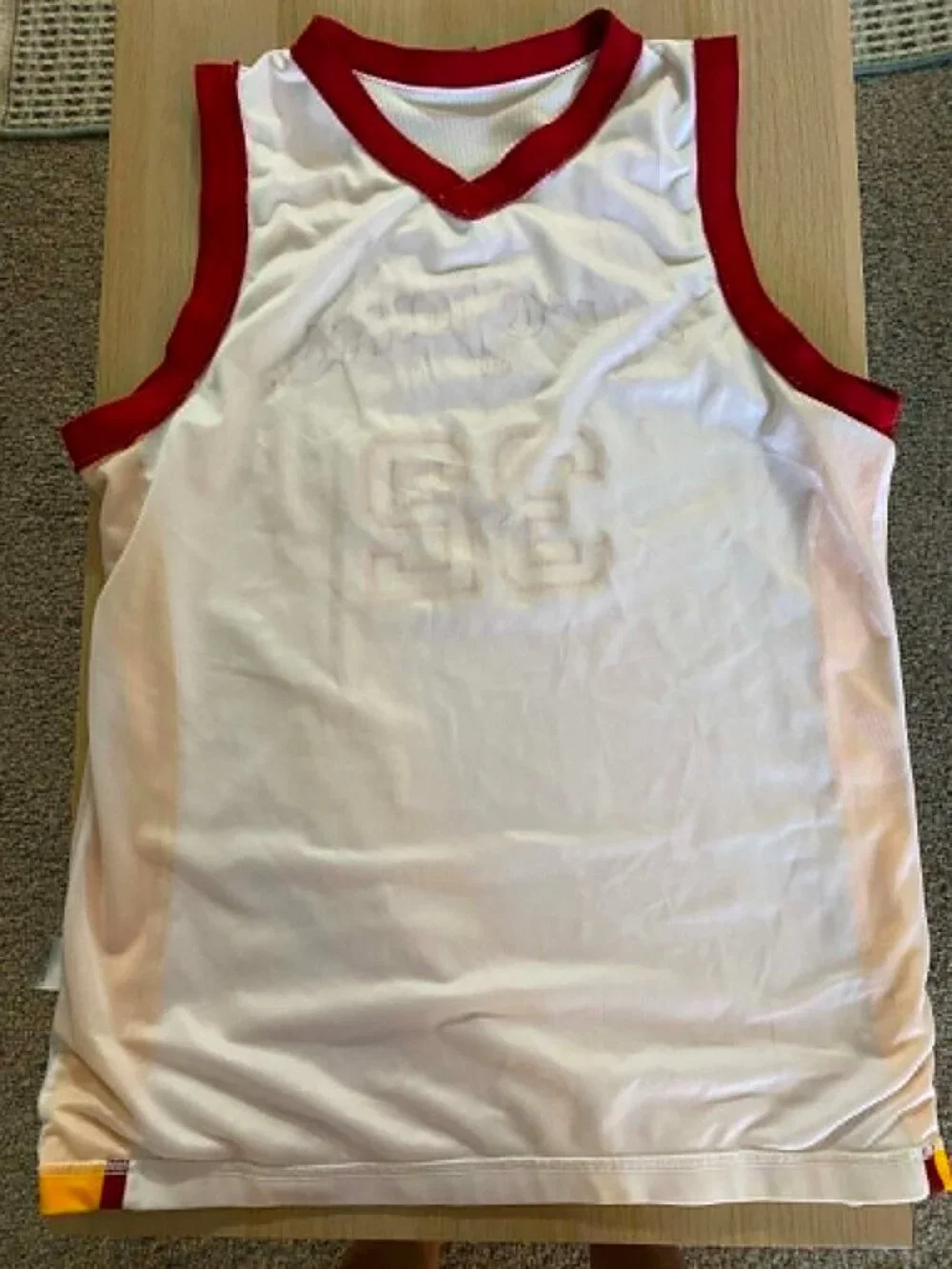 Vintage USC Trojans #32 Basketball Fan Jersey Tank Top White Men’s XL
